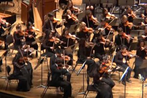 Orchestra String Instruments - String section of the orchestra -Violin players