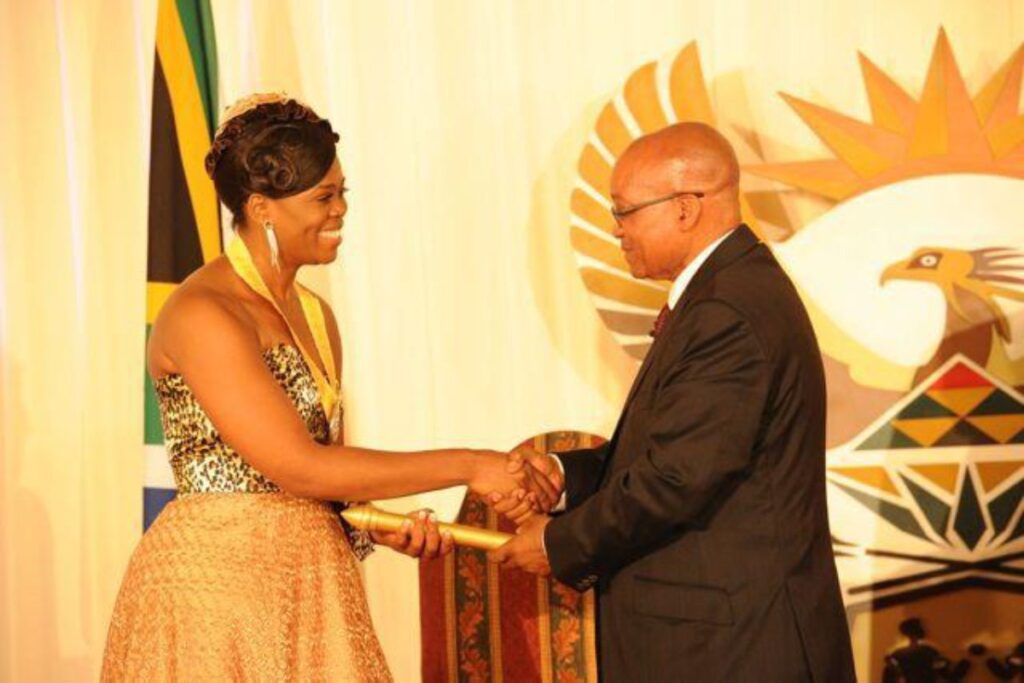 Pretty Yende and President Jacob Zuma