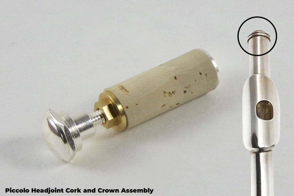 Piccolo Headjoint Cork and Crown Assembly