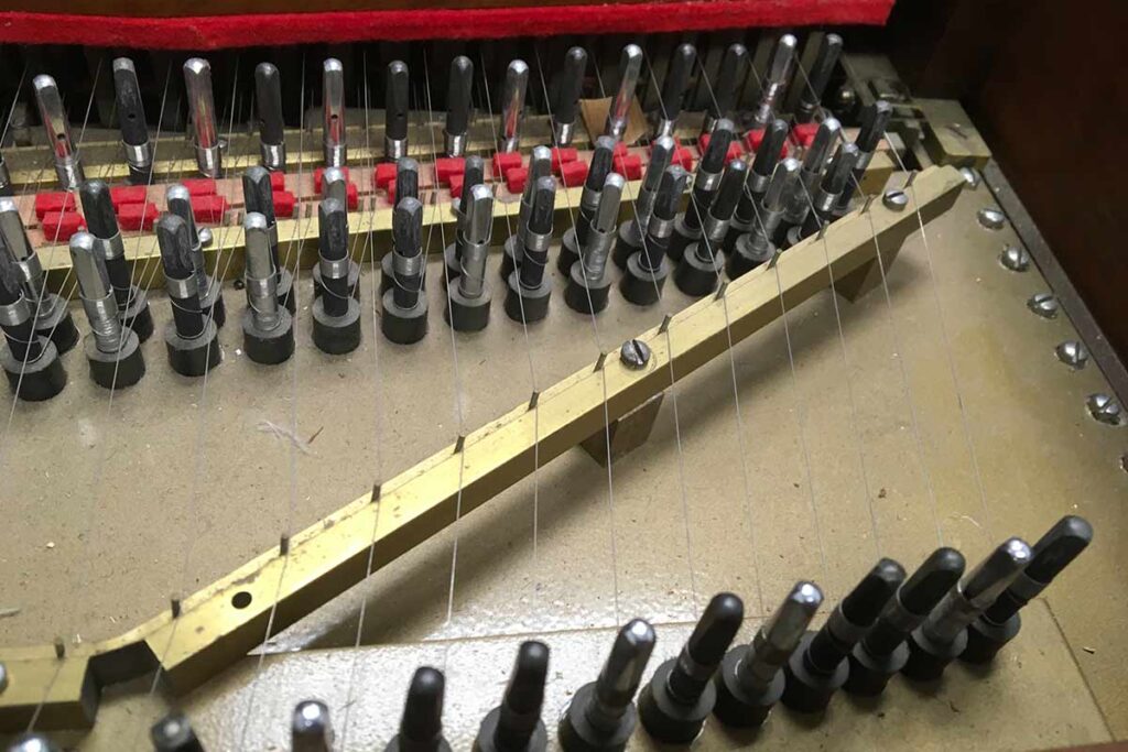 Harpsichord Mechanism: Tuning Pins and Hitch Pins