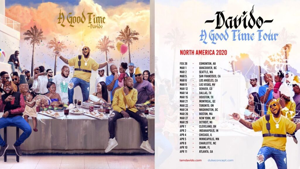 Dadido's album cover, A Good Time and North America Tour